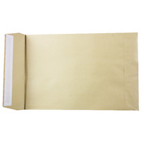 Q-Connect Gusset Envelope 324x229x25mm Peel and Seal 120gsm Manilla (Pack of 100) KF3527