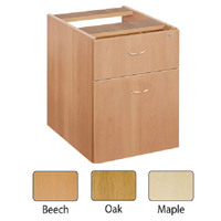 Jemini 2 Drawer Oak Fixed Pedestal KF72076