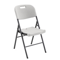 Jemini Folding Chair White Floor Standing Screen Including Feet KF72332