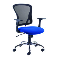 First Contemporary Mesh Chair Blue Black