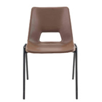 Jemini Polypropylene Stacking Chair Brown KF74962