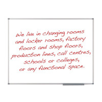 Nobo Classic Magnetic Painted Steel Whiteboard 900x600mm 1902642