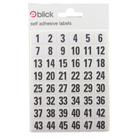 Blick White/Black 00-99 Labels (Pack of 2880) RS016250