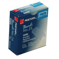 Rexel No.25 4mm Staples 10 Sheet Capacity (Pack of 5000) 05025
