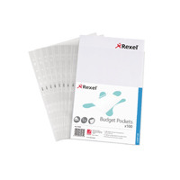 Rexel Budget Pocket A4 Clear 11000 (Pack of 100)