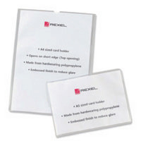 Rexel Clear Polypropylene Card Holders A4 (Pack of 25) 12092