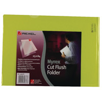 Rexel Nyrex A4 Yellow Cut Flush Folder (Pack of 25) 12161YE