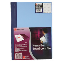 Rexel Nyrex Boardroom Files Blue A4 (Pack of 5) 13035BU