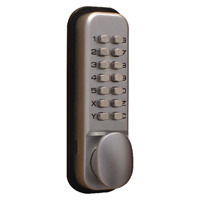 Lockit Mechanical Push Button Digital Lock Chrome DXLOCKITHB/C