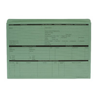 Custom Forms Green Personnel Wallet (Pack of 50) PWG01