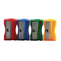 Swordfish Assorted Plastic Single-Hole Pocket Pencil Sharpeners (Pack of 10) 40024
