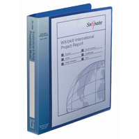 Snopake Executive Presentation 4D-Ring A4 Binder Electra Blue 13387