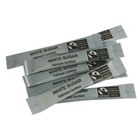 Fairtrade White Sugar Sticks (Pack of 1000) A03622