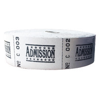Roll Ticket Admission Assorted 50022 ITAD