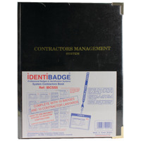 Identibadge Contractor Book With 100 Inserts/10 Pockets/10 Contractor Lanyards IBSSC5