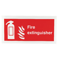 Safety Sign Fire Extinguisher Symbol 100x200mm Self-Adhesive F16D/S