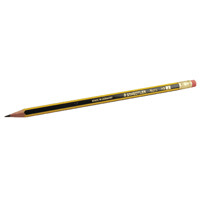 Staedtler Noris 122 HB Pencil Eraser Tipped (Pack of 12) 122-HBRT