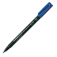 Staedtler Lumocolor Superfine Permanent OHP Blue Pen (Pack of 10) 313-3
