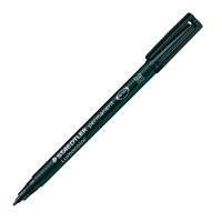 Staedtler Lumocolor Medium Tip Permanent OHP Black Pen (Pack of 10) 317-9