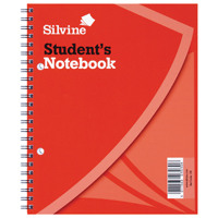 Silvine Spiral Bound Book 9x7 Inches 60 Leaf Ruled Feint (Pack of 12) 139