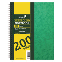Silvine Wirebound A5 Notebook 100 Leaf Ruled Feint (Pack of 6) SPA5