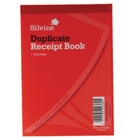 Silvine Duplicate Receipt Book 105x148mm Gummed (Pack of 12) 230