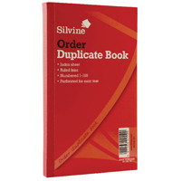 Silvine Duplicate Order Book 210x127mm (Pack of 6) 610