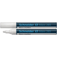 Schneider Maxx 265 Liquid Chalk Bullet Tip Marker 1-3mm White (Pack of 10) 126549