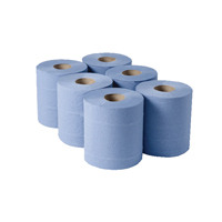 1 Ply Blue Centrefeed Rolls 290mx180mm (Pack of 6) CBL290S