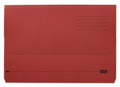 Elba Document Wallet Half Flap 285gsm Capacity 35mm A4 Red Code 100090247