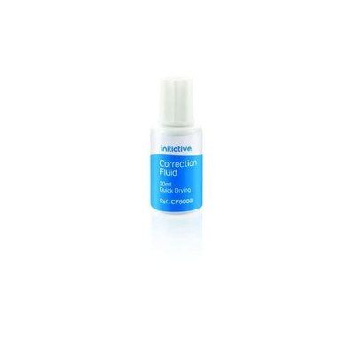 Initiative Correction Fluid 20ml Quick Drying With Tapered Brush