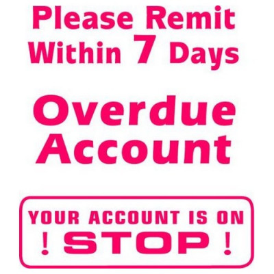 Artline X-Stamper 3-in-1 Word Stamp Overdue Account/Please Remit/Your Account is on Stop WS8526