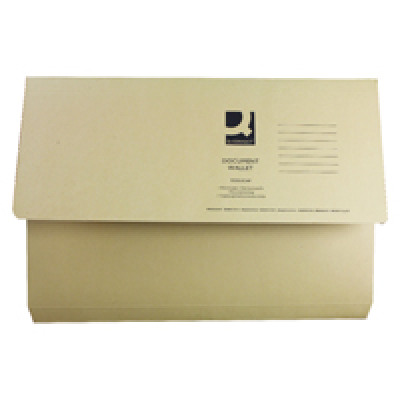 Document Wallet 220gsm Foolscap Yellow (Pk 50) WX23017A