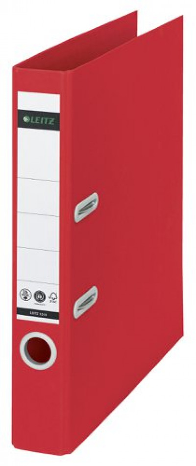 Recycle Colours Lever Arch File A4 50mm Red (Pack of 10) 10190025