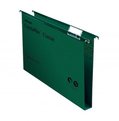 Crystalfile Suspension File A4 Green With Tabs/Inserts Box 50