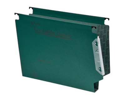 Crystalfile Classic Lateral File 30mm Capacity Green Pack 25