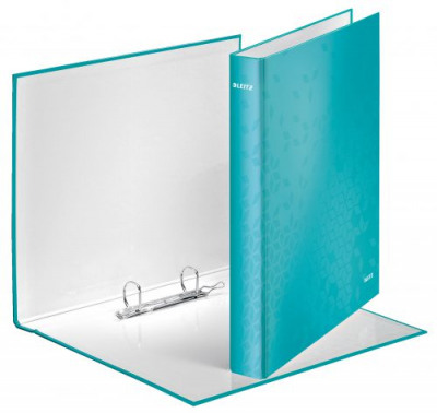 Leitz WOW 2 D-Ring Binder A4 Plus 25mm Ice Blue (Pack of 10) 42410051