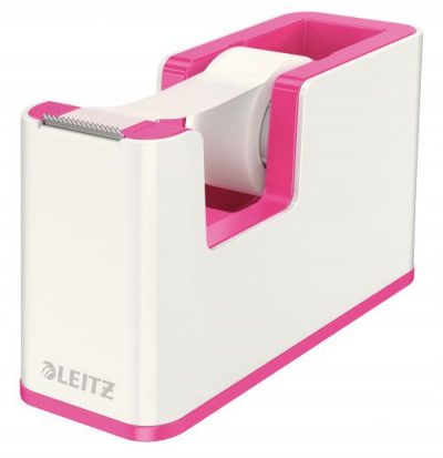 Leitz Wow Tape Dispenser Including Tape White/Pink