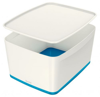 Leitz Mybox Large With Lid White/Blue