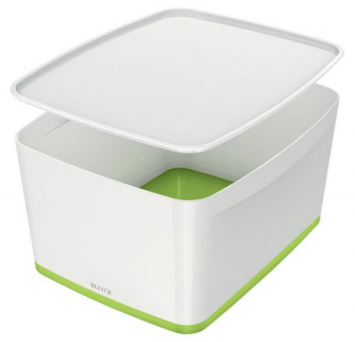 Leitz Mybox Large With Lid White/Green