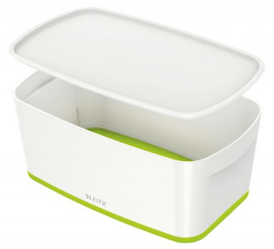 Leitz Mybox Small With Lid White/Green