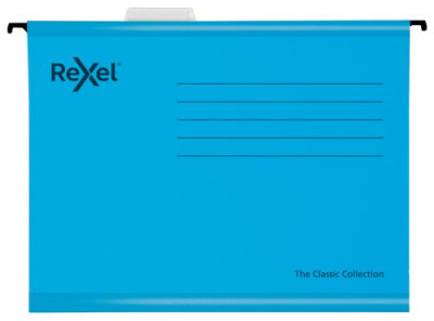 Rexel Classic Suspension File A4 Blue Pack 25