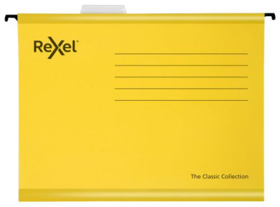 Rexel Classic Suspension File A4 Yellow Pack 25