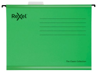 Rexel Classic Suspension File Fc Green Pack 25