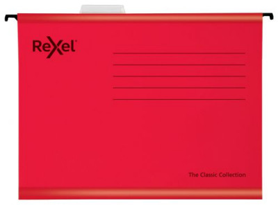 Rexel Classic Suspension File Fc Red Pack 25