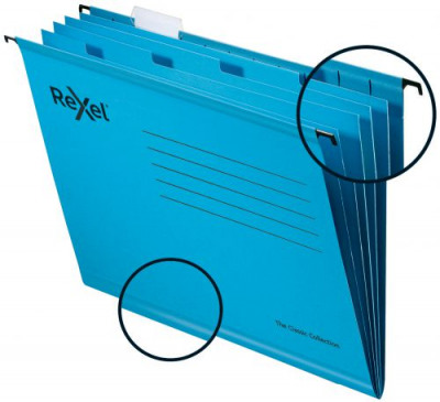 Rexel Classic Suspension File A4 Blue Pack 10