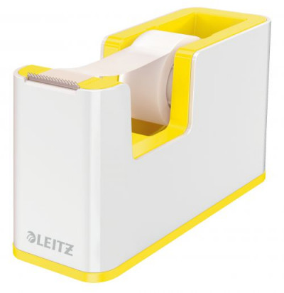 Leitz Tape Dispenser WOW Duo Colour White/Yellow