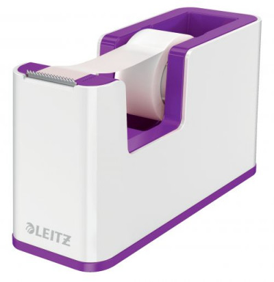 Leitz Tape Dispenser WOW Duo Colour White/Purple