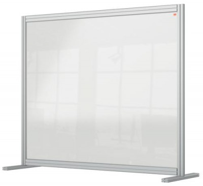 Nobo Premium Plus Clear Acrylic Protective Desk Divider Screen Modular System1200x1000mm