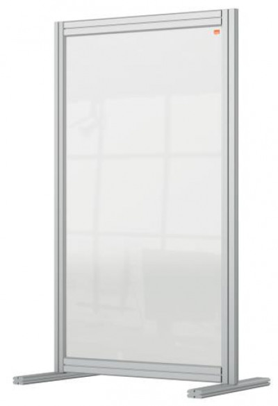 Nobo Premium Plus Clear Acrylic Protective Desk Divider Screen Modular System 600x1000mm